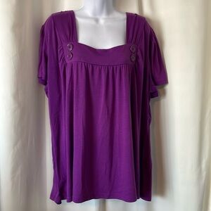 Fashion Bug Purple T-Shirt 2X